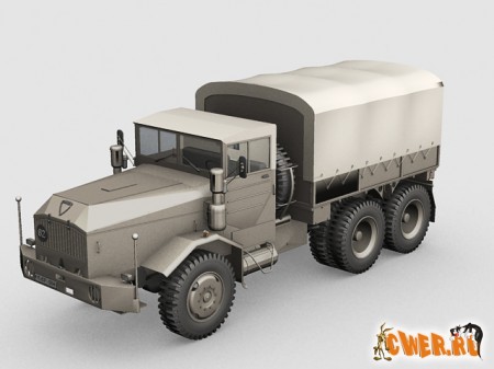 Faun Army truck 3dsmax model