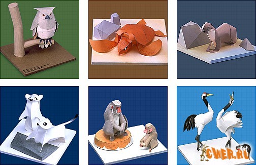 Бумажные модели животных и птиц