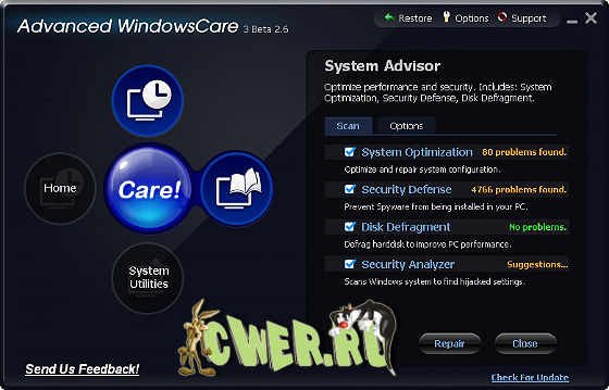 Advanced WindowsCare 3 Beta 2.8.2