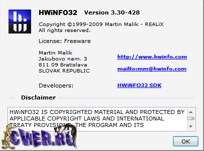 HWiNFO32 3.30 + Portable