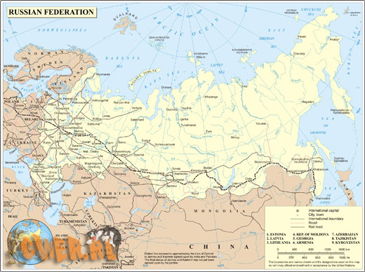 Векторная карта России