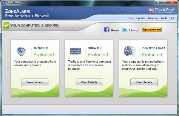 ZoneAlarm Free Antivirus + Firewall 11.0.000.020