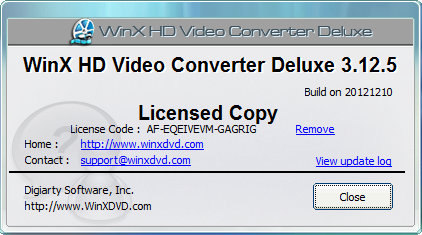 WinX HD Video Converter Deluxe