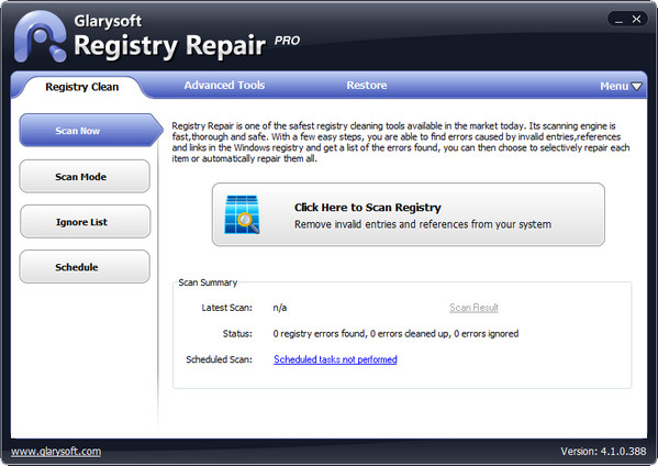 Glarysoft Registry Repair Pro