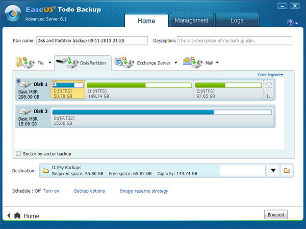 EASEUS Todo Backup Advanced Server