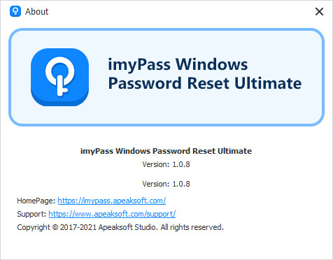 imyPass Windows Password Reset