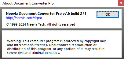 Neevia Document Converter Pro