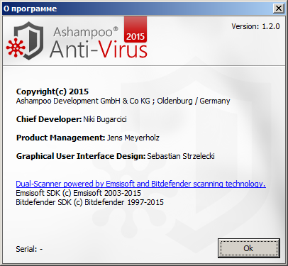 Ashampoo Anti-Virus 2015 1.2.0