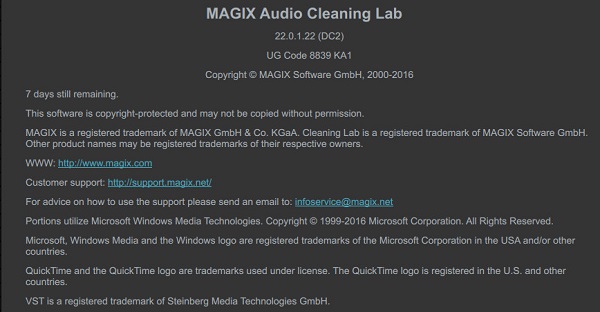 MAGIX Audio Cleaning Lab 2017 22.0.1.22