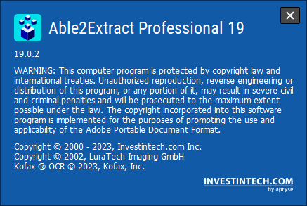Portable Able2Extract Professional 19.0.2.0
