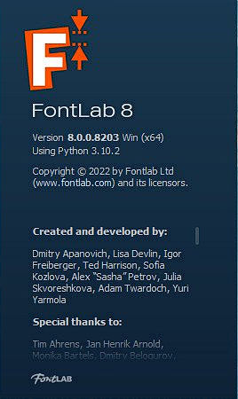 FontLab 8.0.0.8203