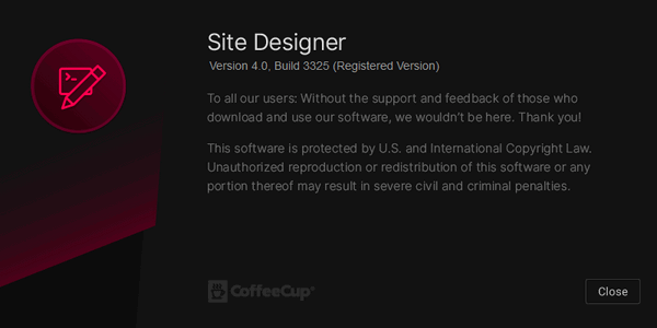 CoffeeCup Responsive Site Designer 4.0 Build 3325