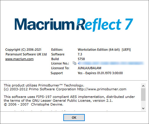 Macrium Reflect 7.3.5758 Workstation / Server Plus