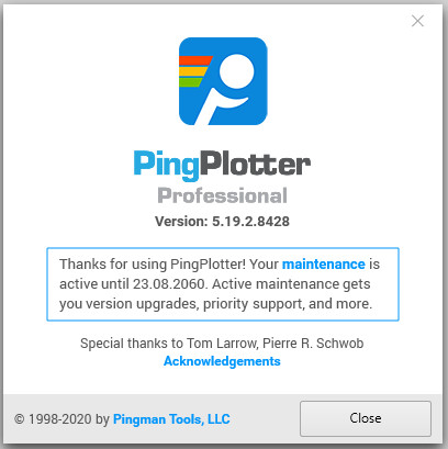 PingPlotter Professional 5.19.2.8428
