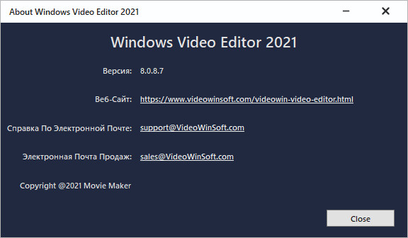 Windows Video Editor 2021 8.0.8.7