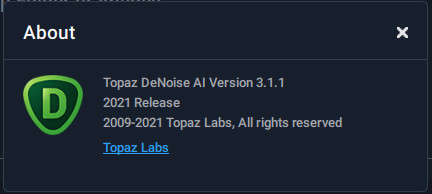 Topaz DeNoise AI 3.1.1