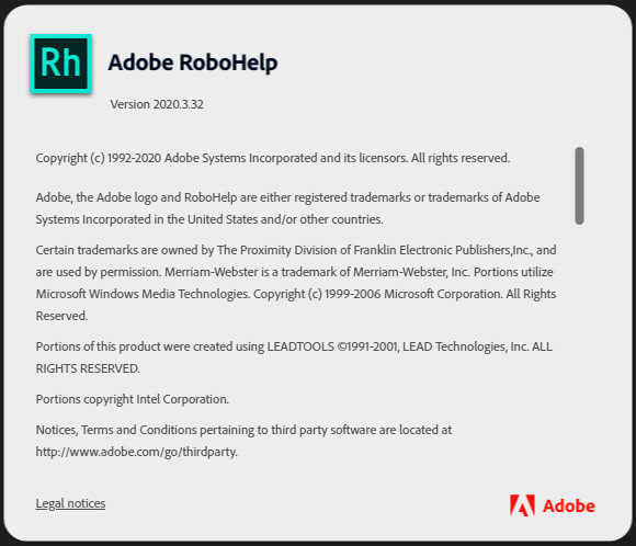 Adobe RoboHelp 2020.3.0