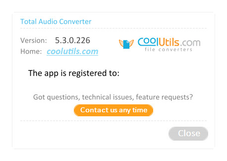 CoolUtils Total Audio Converter 5.3.0.226