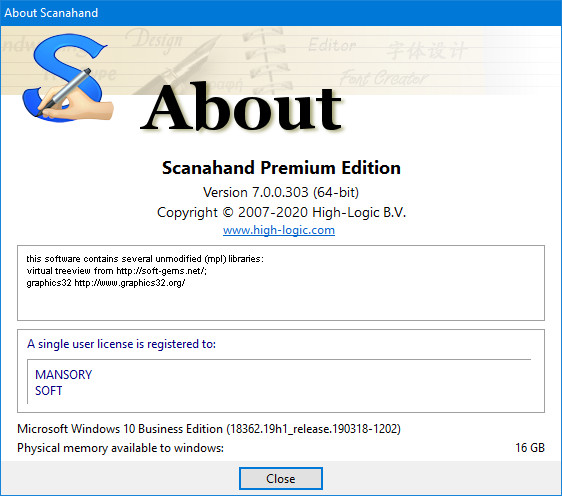 High-Logic Scanahand Premium Edition 7.0.0.303
