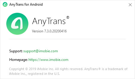 AnyTrans for Android 7.3.0.20200416