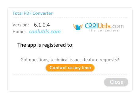 Coolutils Total PDF Converter 6.1.0.4