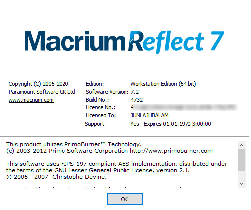 Macrium Reflect 7.2.4732 Workstation / Server Plus