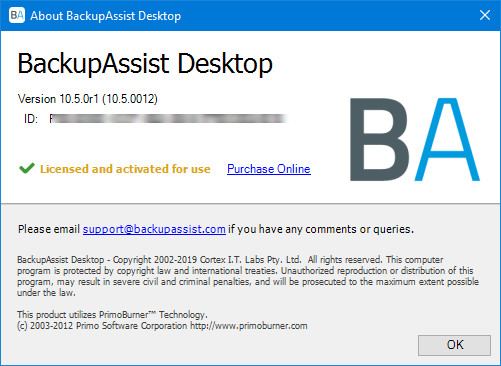 BackupAssist Desktop 10.5.0r1