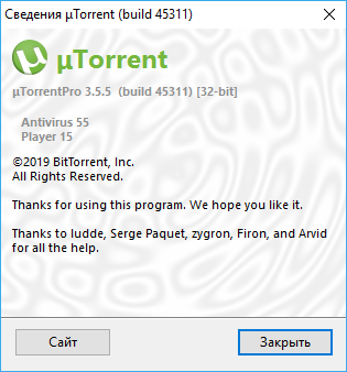 µTorrent Pro 3.5.5 Build 45311