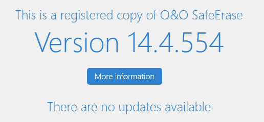 O&O SafeErase Professional 14.4 Build 554