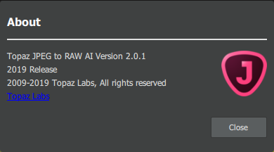 Topaz JPEG to RAW AI 2.0.1