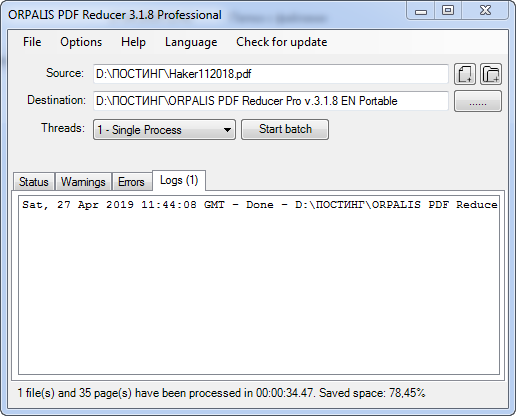 ORPALIS PDF Reducer Pro 3.1.8 + Portable