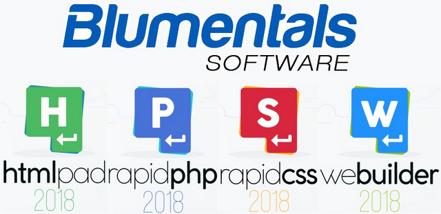 Blumentals HTMLPad | Rapid CSS | Rapid PHP | WeBuilder 2018