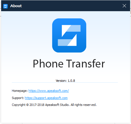 Apeaksoft Phone Transfer 1.0.80