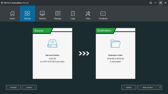 MiniTool ShadowMaker Pro 2.0