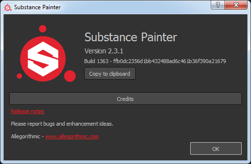 Allegorithmic Substance Painter 2.3.1.1363