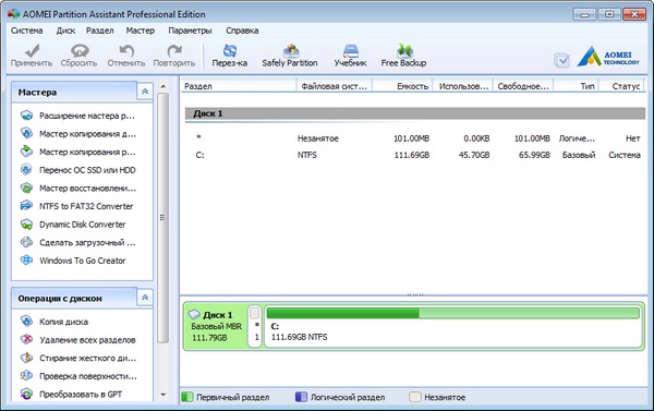 Portable AOMEI Partition Assistant Professional Edition 5.5.8