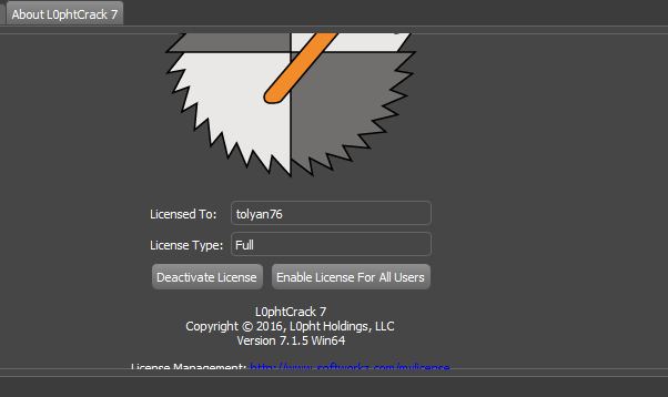 L0phtCrack Password Auditor