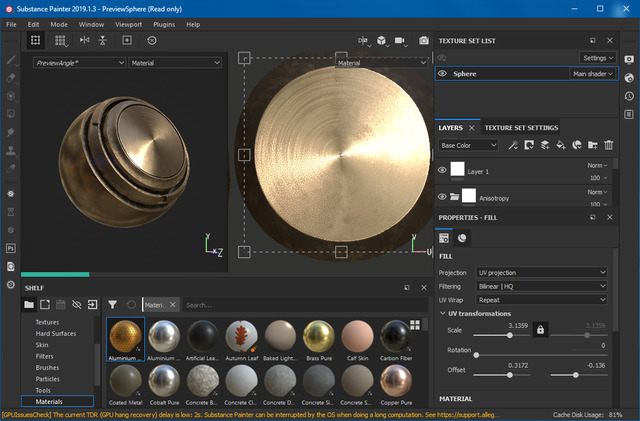 Allegorithmic Substance Painter 2019