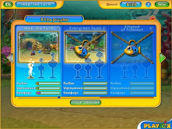 скриншот игры Fishdom 2. Эксклюзив