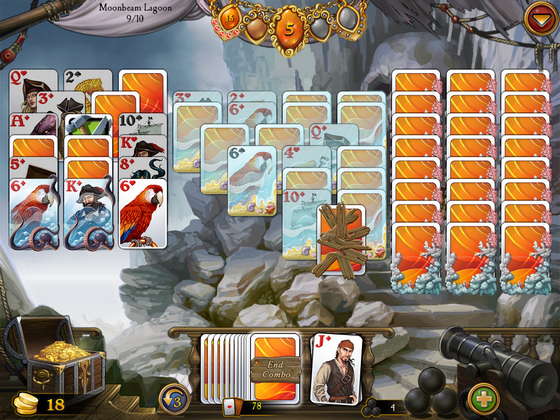 скриншот игры Seven Seas Solitaire