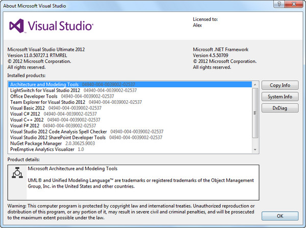 Microsoft Visual Studio 2012 Ultimate