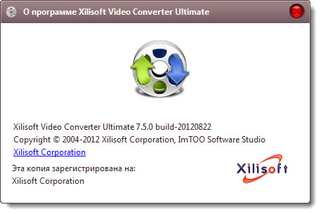 Xilisoft Video Converter Ultimate 7.5.0.20120822