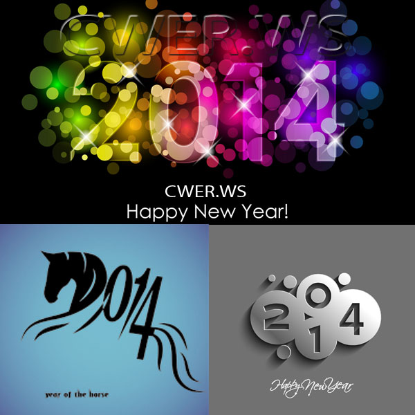 Новогодние цифры и фоны к 2014 году