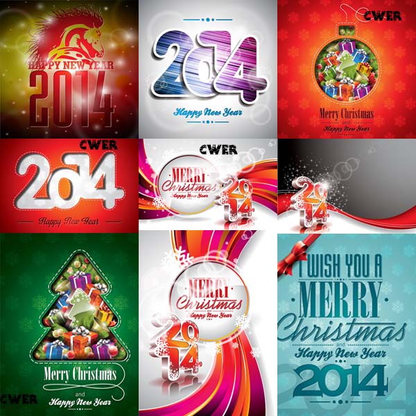 Новогодние фоны к 2014 году