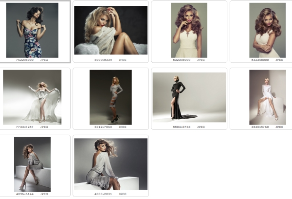 Гламурные женщины в красивых платьях1