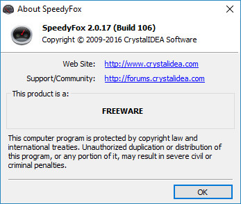SpeedyFox 2.0.17 Build 106
