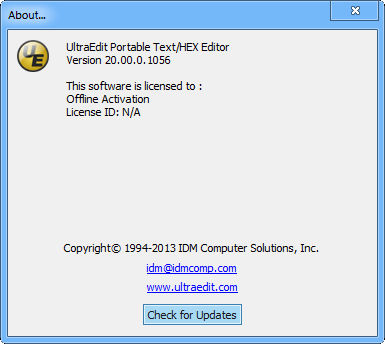 UltraEdit 20.00.0.1056