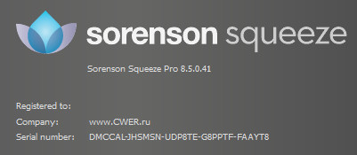 Sorenson Squeeze Pro 8.5.0.41