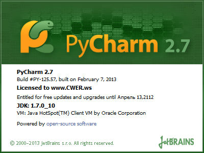 PyCharm 2.7