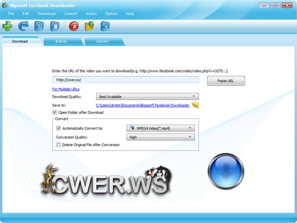 Bigasoft Facebook Downloader 1